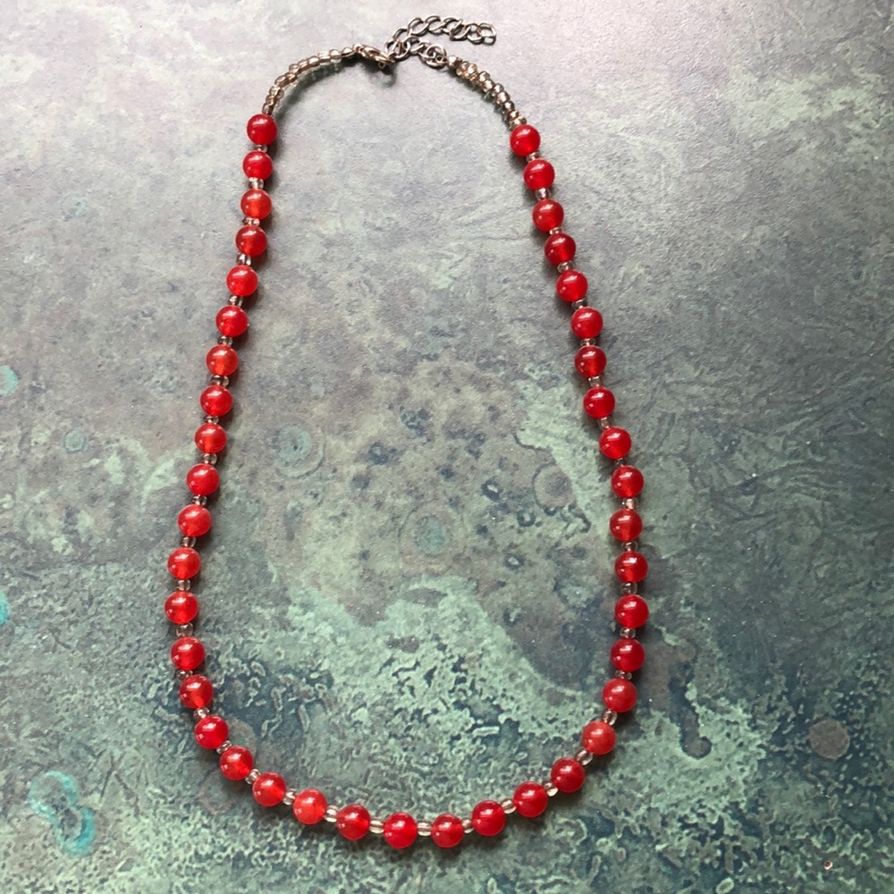 Carnelian Bead Necklace